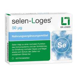 Abbildung: Selen-Loges 50 µg Filmtabletten 60 St, Filmtabletten PZN 17150206