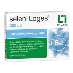 Abbildung: Selen-Loges 200 µg Filmtabletten 60 St, Filmtabletten PZN 17150241