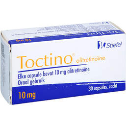 Abbildung: Toctino 10 mg Weichkapseln 30 St, Weichkapseln PZN 17151772