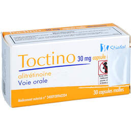 Abbildung: Toctino 30 mg Weichkapseln 30 St, Weichkapseln PZN 17151789