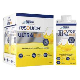 Abbildung: Resource Ultra Fruit Ananas flüssig 4X200 ml, Flüssigkeit PZN 17160707