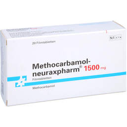 Abbildung: Methocarbamol-neuraxpharm 1500 mg Filmtabletten 20 St, Filmtabletten PZN 17163203