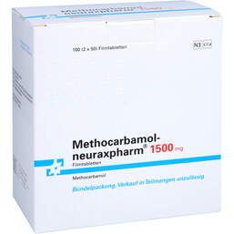 Abbildung: Methocarbamol-neuraxpharm 1500 mg Filmtabletten 100 St, Filmtabletten PZN 17163249