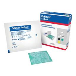 Abbildung: Cutimed Sorbact Gel Kompressen 7,5x15 cm 10 St, Kompressen PZN 17163686