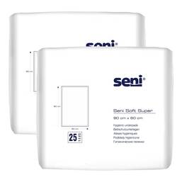Abbildung: Seni® Soft Super Bettschutzunterlage 90x60 cm 2X25 St PZN 17169542