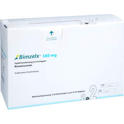 Abbildung: Bimzelx 160 mg Injektionslösung im Fertigpen 2X2 St, Injektionslösung PZN 17177501