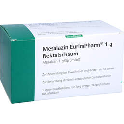 Abbildung: Mesalazin Eurimpharm 1 g Rektalschaum 70 g, Rektalschaum PZN 17183832