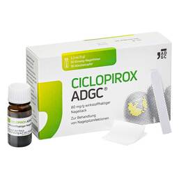 Abbildung: CICLOPIROX ADGC® 80 mg/g wirkstoffhaltiger Nagellack Wirkstoffhaltiger Nagellack, 3.3 ml PZN 17184211