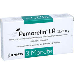 Abbildung: Pamorelin LA 11,25 mg P.und LM z.H.e.Depot-Injektionssuspension  1 St, Pulver und Lösungsmittel zur Herstellung einer Depot-Injektionssuspension PZN 17184719