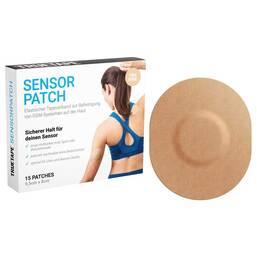 Abbildung: Truetape Cgm Patch Sensorpatch beige Pflaster, 15 St PZN 17197231