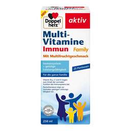 Abbildung: Doppelherz Multi-Vitamine Immun Family flüssig 250 ml, Flüssigkeit PZN 17197254