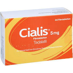 Abbildung: Cialis 5 mg Filmtabletten 84 St, Filmtabletten PZN 17198331