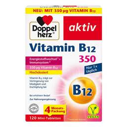 Abbildung: Doppelherz Vitamin B12 350 Tabletten Tabletten, 120 St PZN 17198638