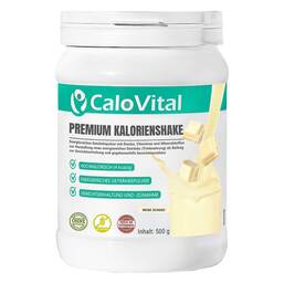 Abbildung: Calovital Premium Kalorienshake weiße Schoko.Pulver 500 g, Pulver PZN 17200631