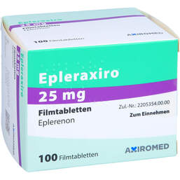 Abbildung: Epleraxiro 25 mg Filmtabletten 100 St, Filmtabletten PZN 17201760