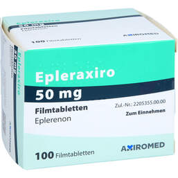 Abbildung: Epleraxiro 50 mg Filmtabletten 100 St, Filmtabletten PZN 17202104