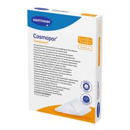 Abbildung: Cosmopor transparent Folienverband 5x7,2 cm steril 5 St, Pflaster PZN 17206148