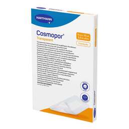 Abbildung: Cosmopor transparent Folienverband 9x15 cm steril 5 St, Pflaster PZN 17206183