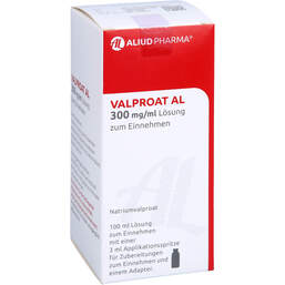 Abbildung: Valproat AL 300 mg / ml Lösung zum Einnehmen 100 ml, Lösung zum Einnehmen PZN 17206817