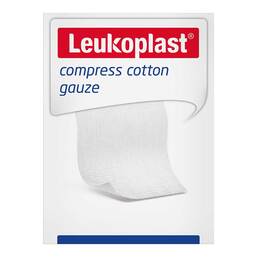 Abbildung: Leukoplast compress Cotton Gauze 7,5x7,5cm unsteril 8f 100 St, Kompressen PZN 17207343