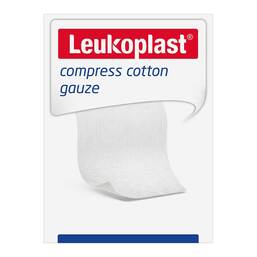 Abbildung: Leukoplast compress Cotton Gauze st.10x10cm 8f 25X2 St, Kompressen PZN 17207917