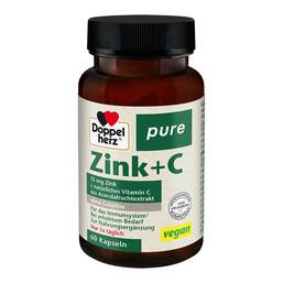 Abbildung: Doppelherz Zink + C pure Kapseln Kapseln, 60 St PZN 17215408