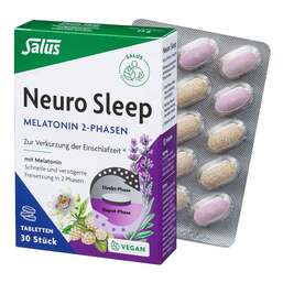 Abbildung: Neuro Sleep Melatonin 2-Phasen Tabletten Salus 30 St, Tabletten PZN 17240487
