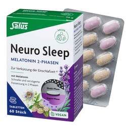 Abbildung: Neuro Sleep Melatonin 2-Phasen Tabletten Salus 60 St, Tabletten PZN 17240493