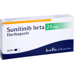 Abbildung: Sunitinib beta 25 mg Hartkapseln 30 St, Hartkapseln PZN 17243787