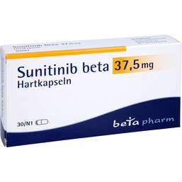 Abbildung: Sunitinib beta 37,5 mg Hartkapseln 30 St, Hartkapseln PZN 17243793