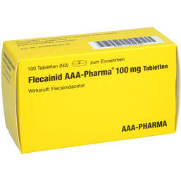 Abbildung: Flecainid AAA-Pharma 100 mg Tabletten 100 St, Tabletten PZN 17244781