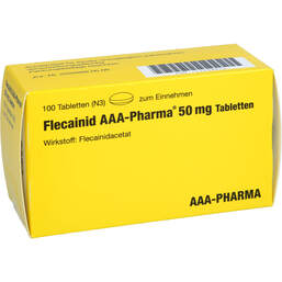 Abbildung: Flecainid AAA-Pharma 50 mg Tabletten 100 St, Tabletten PZN 17244812