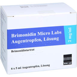 Abbildung: Brimonidin Micro Labs 2 mg / ml Augentropfen 6X5 ml, Augentropfen PZN 17248980