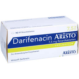 Abbildung: Darifenacin Aristo 7,5 mg Retardtabletten 49 St, Retard-Tabletten PZN 17249092
