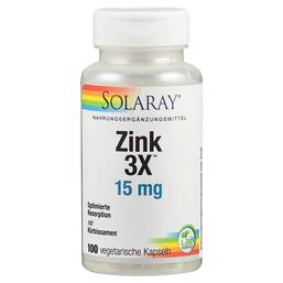 Abbildung: Zink 3X 15 mg Kapseln Kapseln, 100 St PZN 17255193