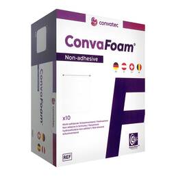 Abbildung: Convafoam nicht-adhäsiv Schaumverband 5x5 cm 10 St, Verband PZN 17256554