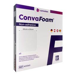 Abbildung: Convafoam nicht-adhäsiv Schaumverband 20x20 cm 5 St, Verband PZN 17256666