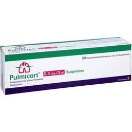 Abbildung: Pulmicort 0,5 mg / 2 ml Suspension für einen Vernebler 20X2 ml, Suspension für einen Vernebler PZN 17263270