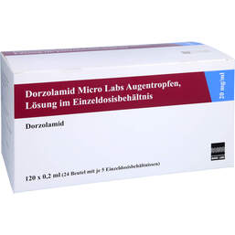 Abbildung: Dorzolamid Micro Labs 20 mg / ml Atr Lösung im Edb 120X0.2 ml, Augentropfen PZN 17263867