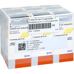 Abbildung: Trusopt 20 mg / ml Augentropfen 6X5 ml, Augentropfen PZN 17264364
