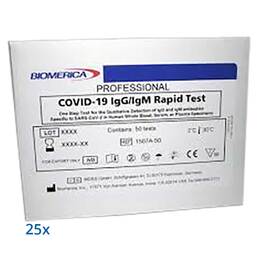 Abbildung: Biomerica made in USA Covid-19 Antigen Schnelltest Test, 25 St PZN 17268801