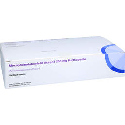 Abbildung: Mycophenolatmofetil Ascend 250 mg Hartkapseln 300 St, Hartkapseln PZN 17270034