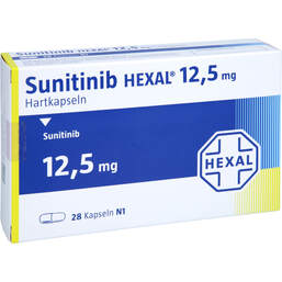 Abbildung: Sunitinib Hexal 12,5 mg Hartkapseln 28 St, Hartkapseln PZN 17270778