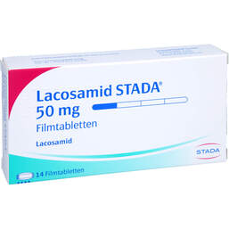 Abbildung: Lacosamid STADA 50 mg Filmtabletten 14 St, Filmtabletten PZN 17273593