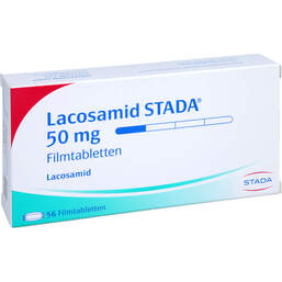 Abbildung: Lacosamid STADA 50 mg Filmtabletten 56 St, Filmtabletten PZN 17273601