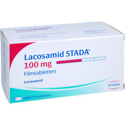 Abbildung: Lacosamid STADA 100 mg Filmtabletten 168 St, Filmtabletten PZN 17273647