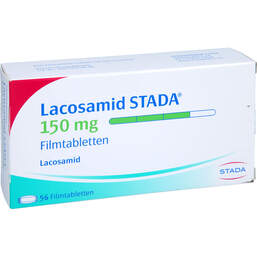 Abbildung: Lacosamid STADA 150 mg Filmtabletten 56 St, Filmtabletten PZN 17273653