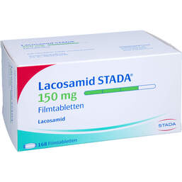Abbildung: Lacosamid STADA 150 mg Filmtabletten 168 St, Filmtabletten PZN 17273676
