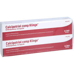 Abbildung: Calcipotriol comp Klinge 50 µg / g + 0,5 mg / g Gel 2X60 g, Gel PZN 17274061