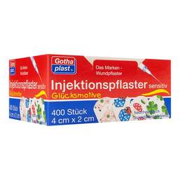 Abbildung: Gothaplast Injektionspflaster Glücksmotive 2x4 cm 400 St, Pflaster PZN 17276195 